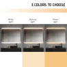 Specchio da bagno rettangolare retroilluminato 130x80cm luce LED Krona XL Catalogo