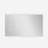 Specchio da bagno rettangolare retroilluminato 130x80cm luce LED Krona XL Vendita