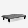 Divano letto 2 posti apertura clic clac design moderno similpelle Neluba Lux Sconti
