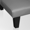 Divano letto 2 posti apertura clic clac design moderno similpelle Neluba Lux Scelta