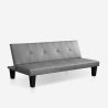 Divano letto 2 posti apertura clic clac design moderno similpelle Neluba Lux Offerta