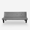 Divano letto 2 posti apertura clic clac design moderno similpelle Neluba Lux Catalogo