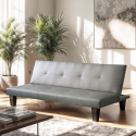 Divano letto 2 posti apertura clic clac design moderno similpelle Neluba Lux Promozione
