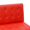 Divano letto 3 posti similpelle Zaffiro per casa e locali pubblici pronto letto 