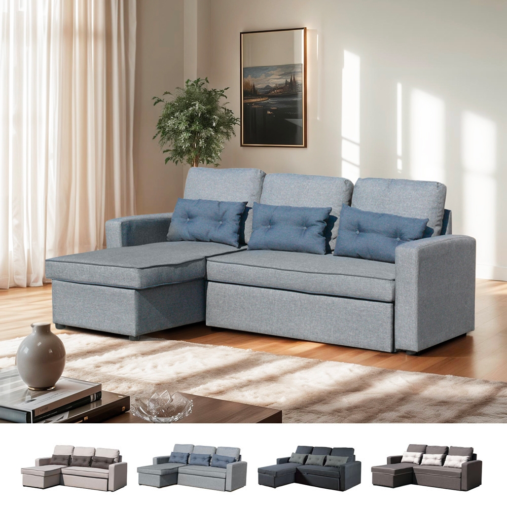Canapé d'angle convertible 3 places avec méridienne et coffre Smeraldo Promotion Canapé d'angle convertible 3 places avec méridienne et coffre Smeraldo Promotion