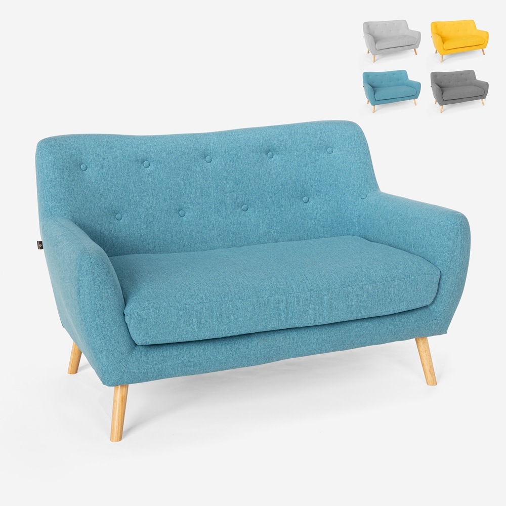 Canapé 2 places en tissu style scandinave confortable moderne Irvine Promotion Canapé 2 places en tissu style scandinave confortable moderne Irvine Promotion