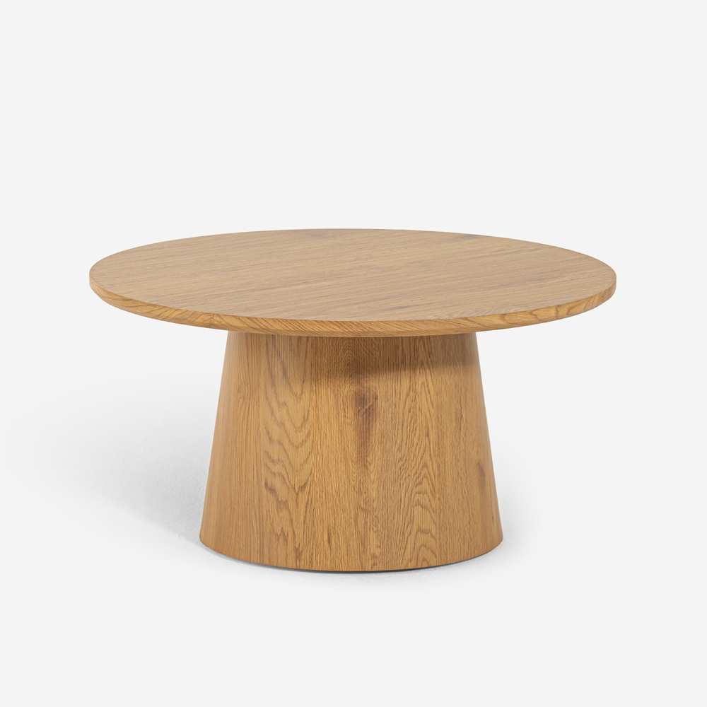 Couchtisch 80cm niedrig rund aus Holz für Wohnzimmer Nauru Aktion Couchtisch 80cm niedrig rund aus Holz für Wohnzimmer Nauru Aktion