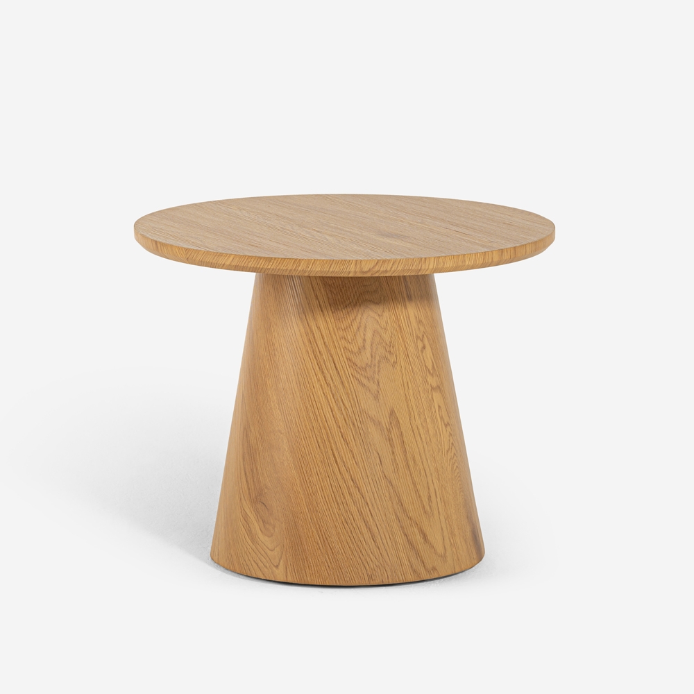 Tavolino basso rotondo da salotto 60cm da caffè in legno Falkland Promozione Tavolino basso rotondo da salotto 60cm da caffè in legno Falkland Promozione