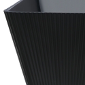 Vasca da bagno nera design freestanding 170x75cm scanalata Arkoi Dark Saldi