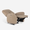 Poltrona relax elettrica reclinabile design moderno con USB Jennifer Saldi