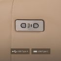 Poltrona relax elettrica reclinabile design moderno con USB Jennifer Catalogo