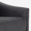 Poltrona relax elettrica ergonomica reclinabile in tessuto con USB Chiara Stock