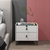 Comodino camera da letto con ricarica wireless USB 2 cassetti bluetooth Luk Vendita
