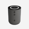 Comodino moderno rotondo con ricarica wireless luce LED e 2 cassetti Moho Offerta