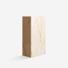 Tavolino da salotto design contemporaneo effetto marmo 90x50x28cm Mahner Offerta