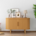Credenza vintage con 2 ante scorrevoli in legno 120cm per soggiorno Ambis Offerta