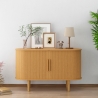 Credenza vintage con 2 ante scorrevoli in legno 120cm per soggiorno Ambis Offerta