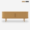 Mobile porta TV in legno vintage con ante scorrevoli cannettato Fersit Vendita