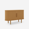 Credenza vintage con 2 ante scorrevoli in legno 120cm per soggiorno Ambis Scelta
