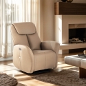 Poltrona relax elettrica reclinabile design moderno con USB Jennifer Vendita
