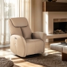 Poltrona relax elettrica reclinabile design moderno con USB Jennifer Vendita