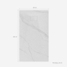 Piatto doccia filopavimento 120x80cm in resina effetto marmo Stone MM Catalogo