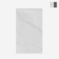 Piatto doccia rettangolare 120x90cm filopavimento effetto marmo Stone MM Promozione