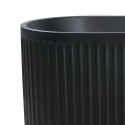 Vasca da bagno freestanding nera opaco 170x80cm scanalata Kimolos Dark Sconti