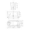 Vasca da bagno freestanding nera opaco 170x80cm scanalata Kimolos Dark Catalogo