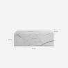 Couchtisch mit Marmor-Effekt im modernen Design 90x50x28cm Mahner Lagerbestand