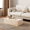 Couchtisch mit Marmor-Effekt im modernen Design 90x50x28cm Mahner Sales
