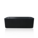 Vasca da bagno freestanding nero opaco rettangolare 170x75cm Lemno Dark Vendita