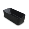 Vasca da bagno freestanding nero opaco rettangolare 170x75cm Lemno Dark Offerta