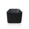 Freistehende mattschwarze rechteckige Badewanne 170x75cm Lemno Dark Sales