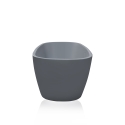 Vasca da bagno moderna freestanding 170x78cm ovale grigio opaco Idra Moon Offerta