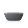 Vasca da bagno moderna freestanding 170x78cm ovale grigio opaco Idra Moon Saldi