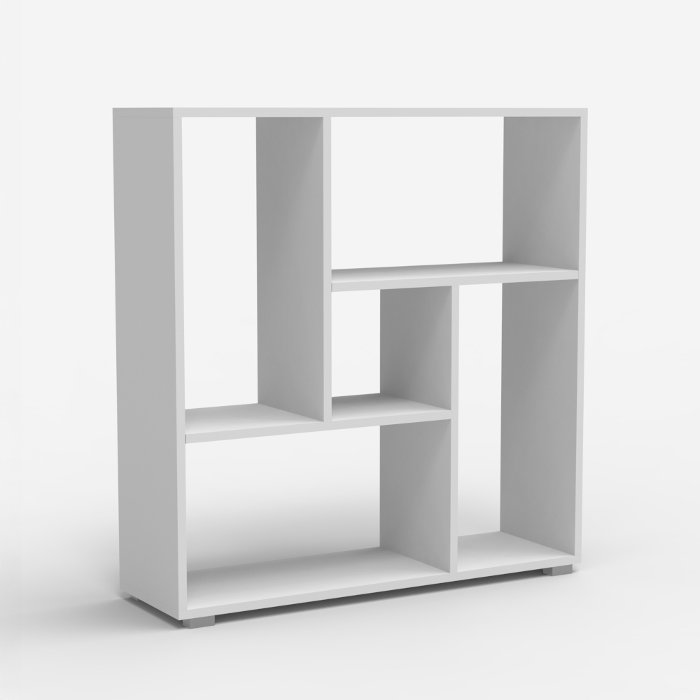 Libreria bassa per ufficio studio salotto bianca design moderno Zilly Promozione Libreria bassa per ufficio studio salotto bianca design moderno Zilly Promozione