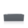 Vasca da bagno incasso moderna grigio opaco 170x80cm scanalata Delo Moon Sconti