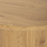 Tavolo sala da pranzo cucina rotondo in legno 120cm piedistallo Bering Offerta