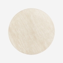 Table de salon ronde 120cm moderne en bois effet pierre Kara Remises