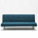 Canapé Convertible 2 places Clic Clac en tissu design moderne Gemma 