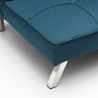 Canapé Convertible 2 places Clic Clac en tissu design moderne Gemma 