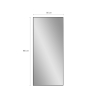Specchio grande 180x80cm verticale da terra parete nero moderno Hamstur-B Sconti