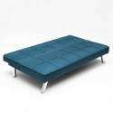 Canapé Convertible 2 places Clic Clac en tissu design moderne Gemma 