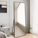 Specchio grande da appoggio terra parete 180x80cm moderno nero Arsen-B Saldi