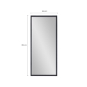 Specchio da terra parete design moderno 180x80cm grigio Heima Catalogo