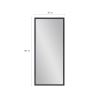 Specchio da terra parete design moderno 180x80cm grigio Heima Catalogo