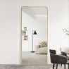 Specchio da terra parete dorato 180 cm verticale di design Arsen-G Saldi
