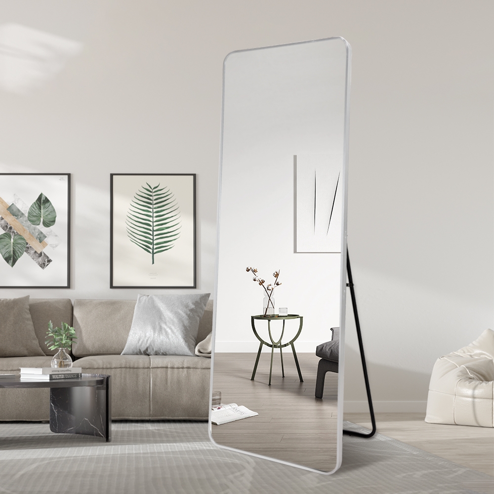 Wandspiegel Silber 180x80cm mit Standfuß Arsen-S Aktion Wandspiegel Silber 180x80cm mit Standfuß Arsen-S Aktion