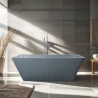 Vasca da bagno freestanding  rettangolare 170x75cm grigio opaco Arkoi Moon Promozione